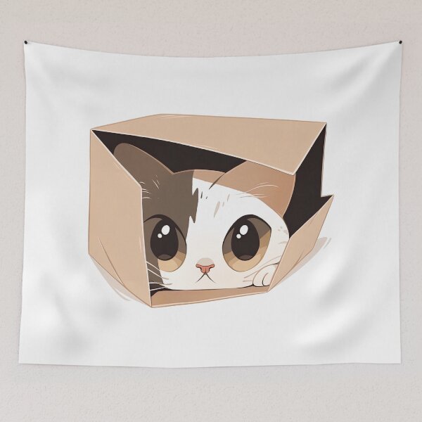 Item preview, Caja Gato Kawaii | Estilo anime japonés designed and sold by mtperspective.