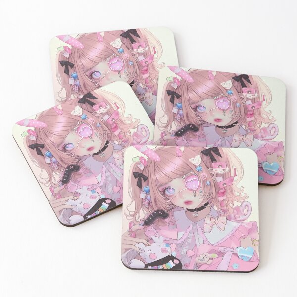 Item preview, Kawaii Harajuku Anime Girl with Plushie Toys designed and sold by harajukuai.