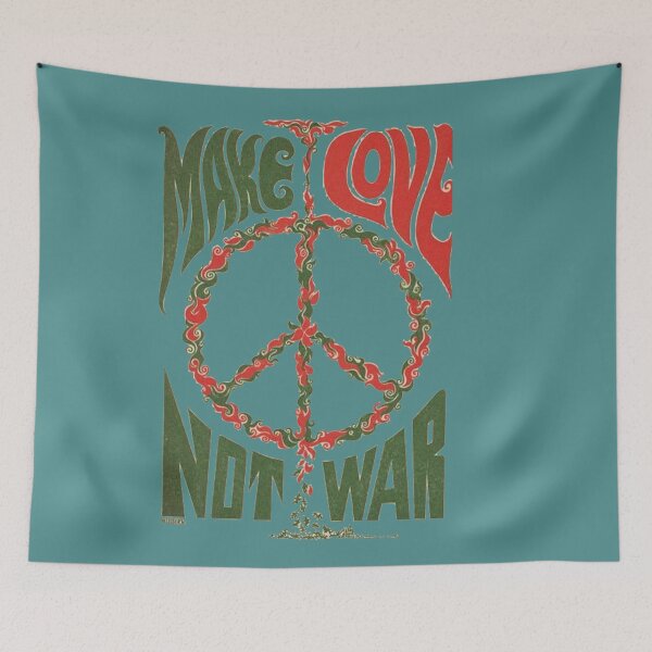 Item preview, Make Love Not War Peace Sign designed and sold by DukeGroovy.