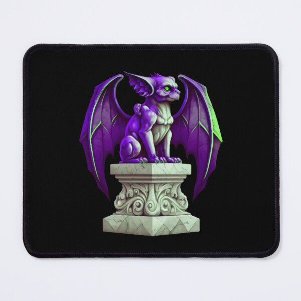 Item preview, retro dayglo gargoyle statue designed and sold by LuckyRonin.