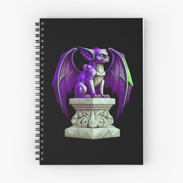 Item preview, retro dayglo gargoyle statue  designed and sold by LuckyRonin.