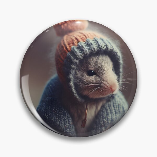 Item preview, Cute Mouse In Winter Woolies designed and sold by StickeryPickery.