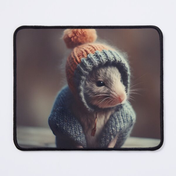 Item preview, Cute Mouse In Winter Woolies designed and sold by StickeryPickery.