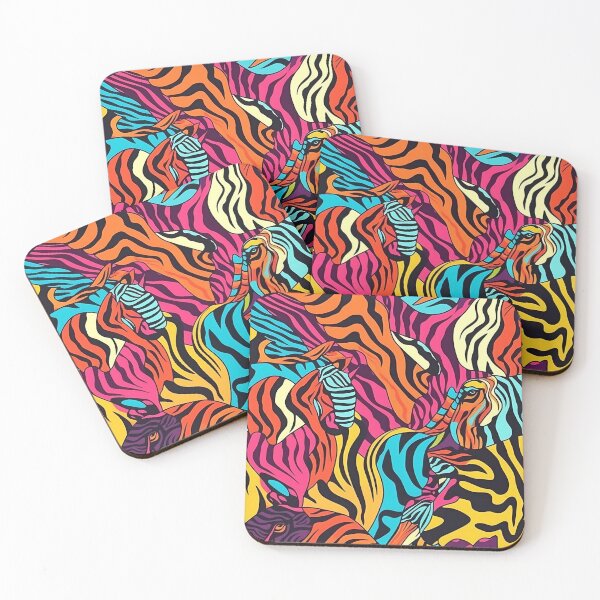 Item preview, Psychedelic Safari Animal Zebra Pattern designed and sold by NextEchelon.