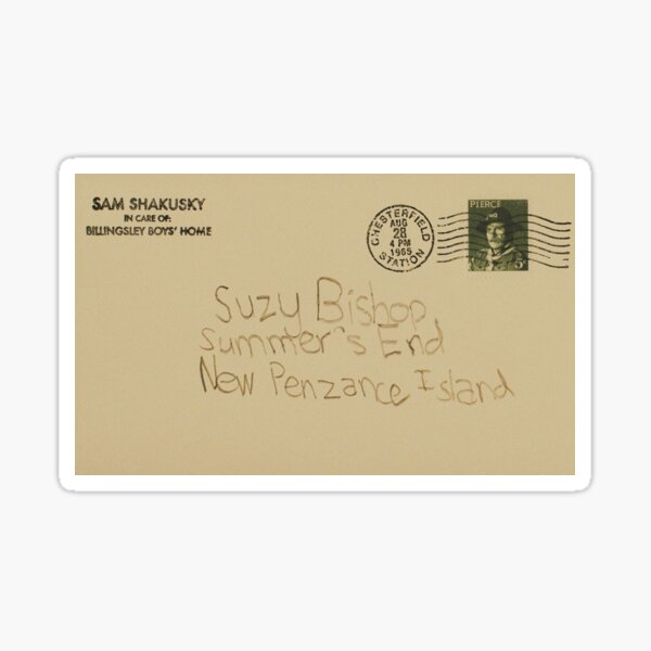 moonrise kingdom - suzy's address Sticker