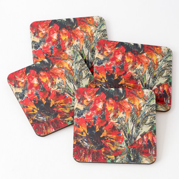 Item preview, Red sunflowers designed and sold by NatashaMylius.