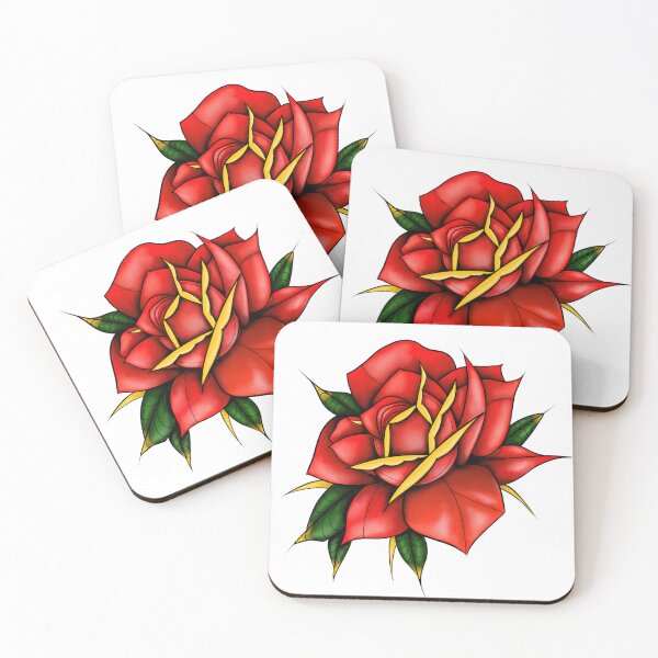 Item preview, Neo Traditional Rose Tattoo designed and sold by MissDaisyStudio.