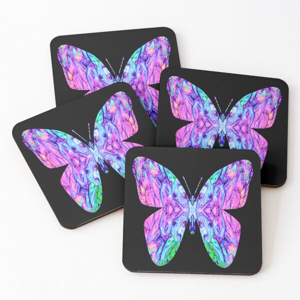 Item preview, Surreal Butterfly in Pink Blue Purple Green designed and sold by Karen Simon.