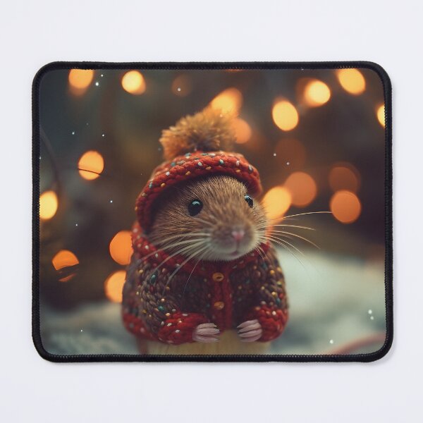 Item preview, Adorable Cute Christmas Mouse designed and sold by StickeryPickery.
