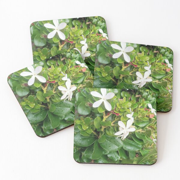 Item preview, Spring flowers, white flowers, green leaves, cute plants  designed and sold by MarJul.