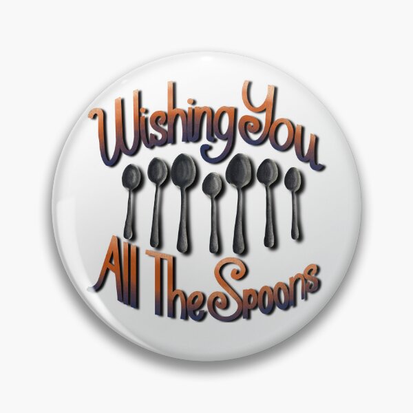 Item preview, Wishing You All the Spoons Orange and Blue designed and sold by AnchoredMae.