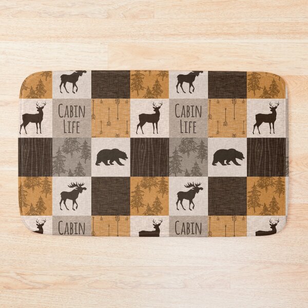 Item preview, Cabin Life Woodland Patchwork designed and sold by SugarPineDesign.