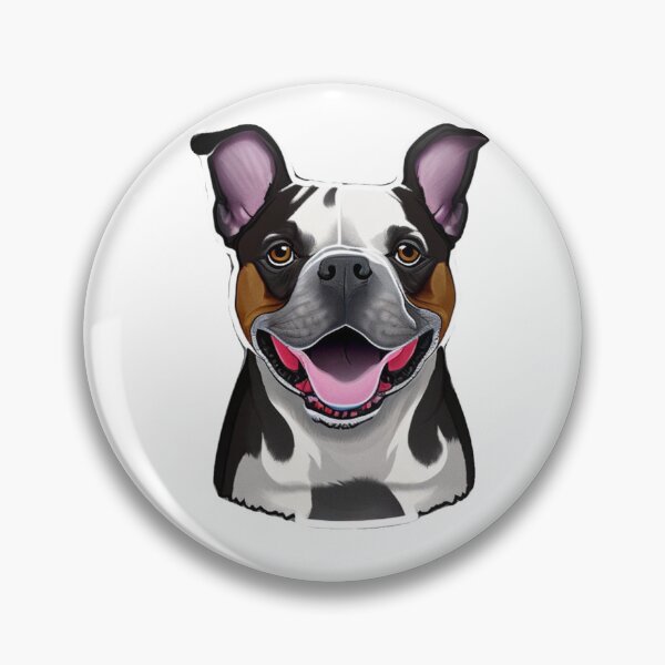Item preview, Cute Black and white Puppy Panting Dog with Pink Tongue Cartoon sticker designed and sold by Bloomin'  Arty Families.