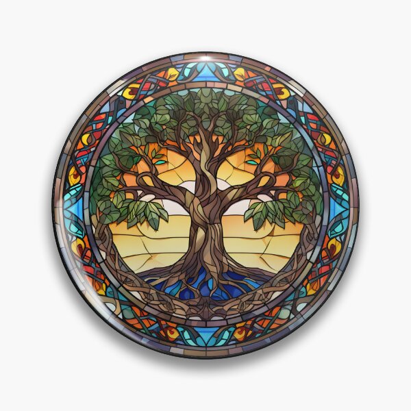 Item preview, Stained Glass Tree of Life: A Kaleidoscope of Colors designed and sold by SDVibeDesigns.