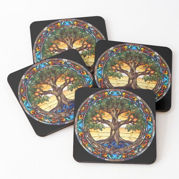 Item preview, Stained Glass Tree of Life: A Kaleidoscope of Colors designed and sold by SDVibeDesigns.