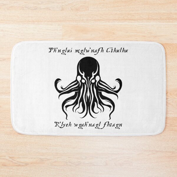 Item preview, Dead Cthulhu Waits Dreaming (Black) designed and sold by Graffeine Art.
