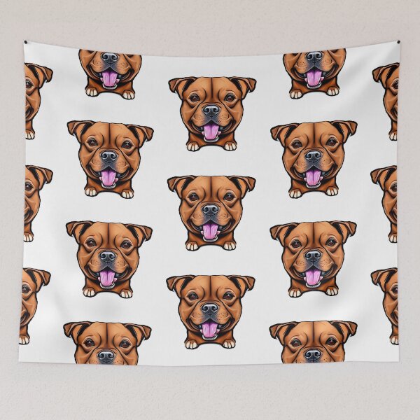 Item preview, Cute Brown Puppy Panting Dog Cartoon sticker designed and sold by Bloomin'  Arty Families.