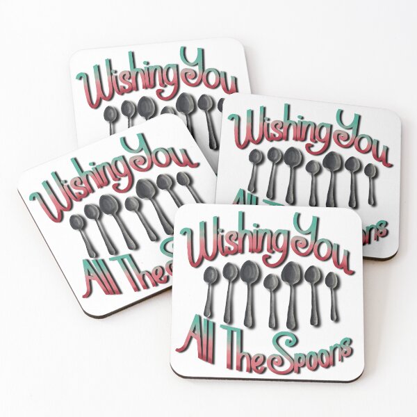 Item preview, Wishing You All the Spoons Pink and Green designed and sold by AnchoredMae.