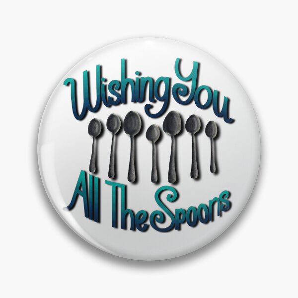 Item preview, Wishing You All the Spoons Blue and Teal designed and sold by AnchoredMae.