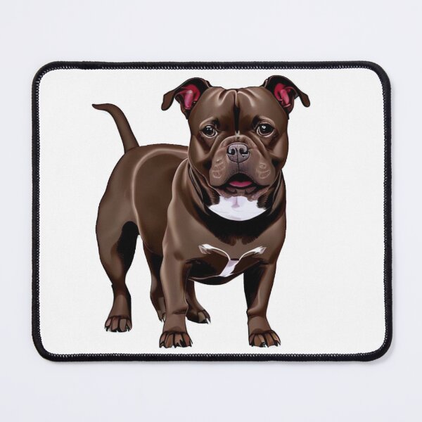Item preview, Cute Brown Staffordshire Bull Terrier Puppy sticker designed and sold by Bloomin' Arty Families.