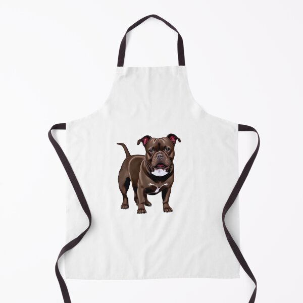 Item preview, Cute Brown Staffordshire Bull Terrier Puppy sticker designed and sold by Bloomin' Arty Families.