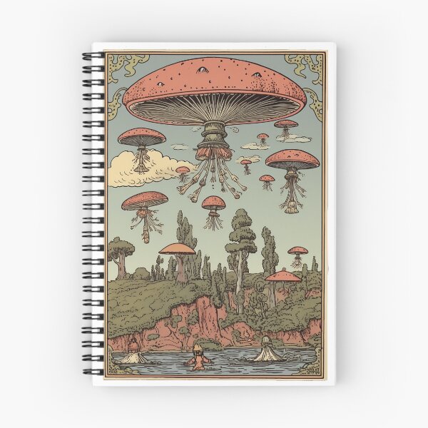 Item preview, Mushroom UFO Card designed and sold by keenaesthetic.