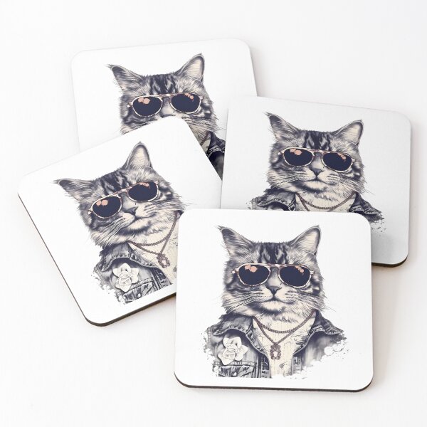 Item preview, 80s Denim Kitty Cat designed and sold by Bad Kitties.