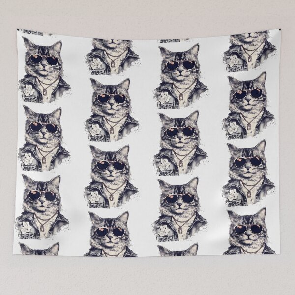 Item preview, 80s Denim Kitty Cat designed and sold by Bad Kitties.