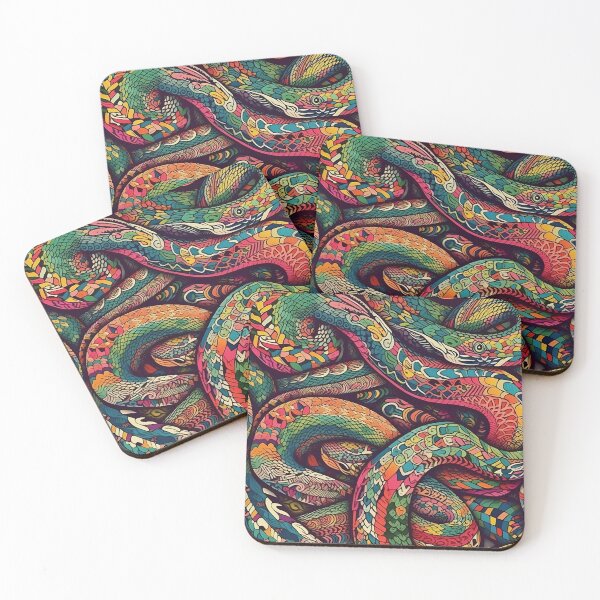 Item preview, Psychedelic Safari Animal Snake Pattern #3 designed and sold by NextEchelon.
