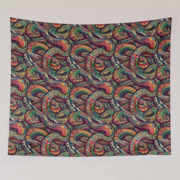 Item preview, Psychedelic Safari Animal Snake Pattern #3 designed and sold by NextEchelon.