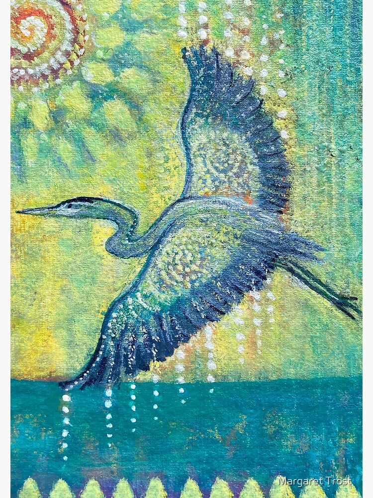 Thumbnail 3 of 3, Journal, Great Blue Heron Healing designed and sold by margarettrost.