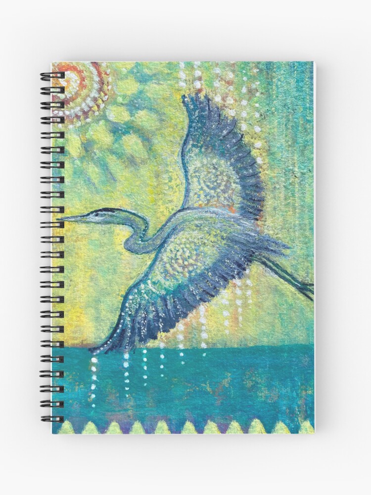 Thumbnail 1 of 3, Journal, Great Blue Heron Healing designed and sold by margarettrost.