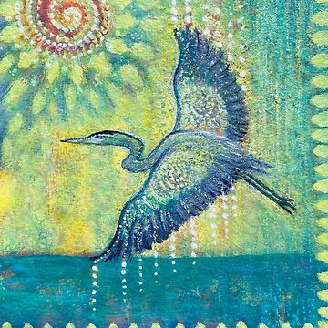 Artwork thumbnail, Great Blue Heron Healing by Margaret Trost