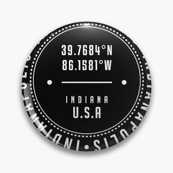 Item preview, Indianapolis, Indiana, USA - 1 - City Coordinates Typography Print - Classic, Minimal designed and sold by Studio Grafiikka.