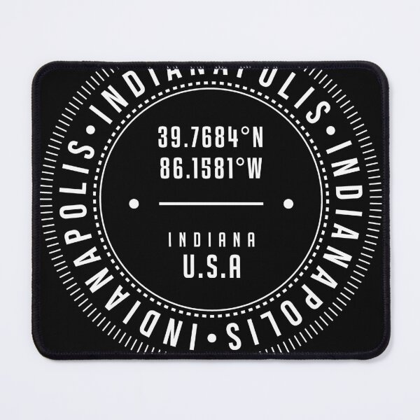 Item preview, Indianapolis, Indiana, USA - 1 - City Coordinates Typography Print - Classic, Minimal designed and sold by Studio Grafiikka.