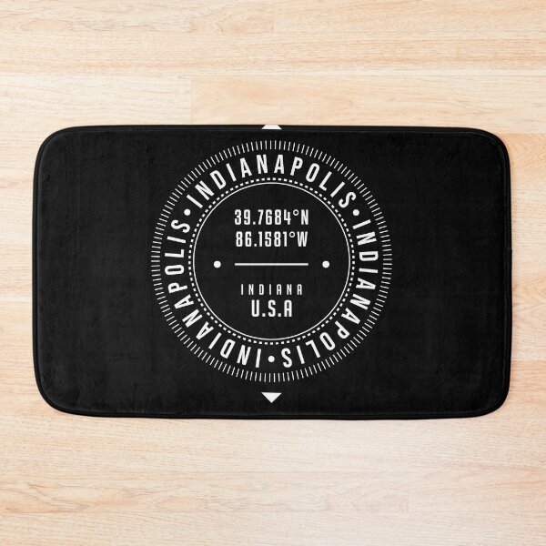Item preview, Indianapolis, Indiana, USA - 1 - City Coordinates Typography Print - Classic, Minimal designed and sold by Studio Grafiikka.