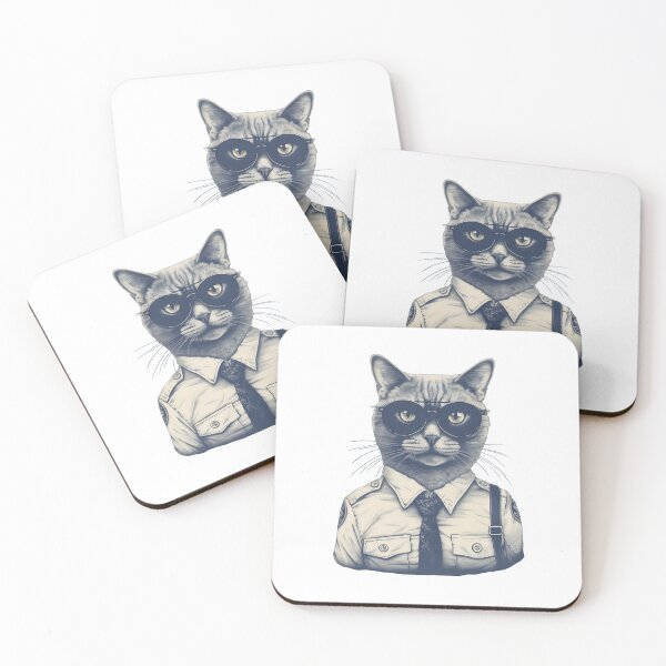 Item preview, Officer Kitty Cat designed and sold by Bad Kitties.