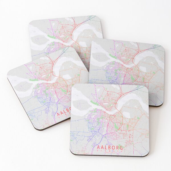 Item preview, Aalborg City Map of Denmark - Colorful designed and sold by deMAP.