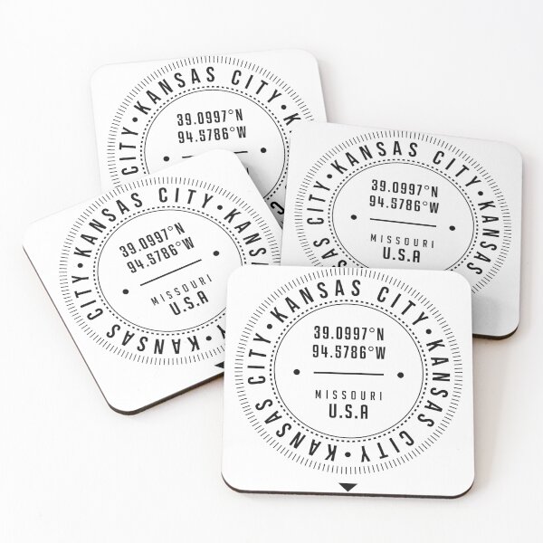 Item preview, Kansas City, Missouri, USA - 1 - City Coordinates Typography Print - Classic, Minimal designed and sold by Studio Grafiikka.