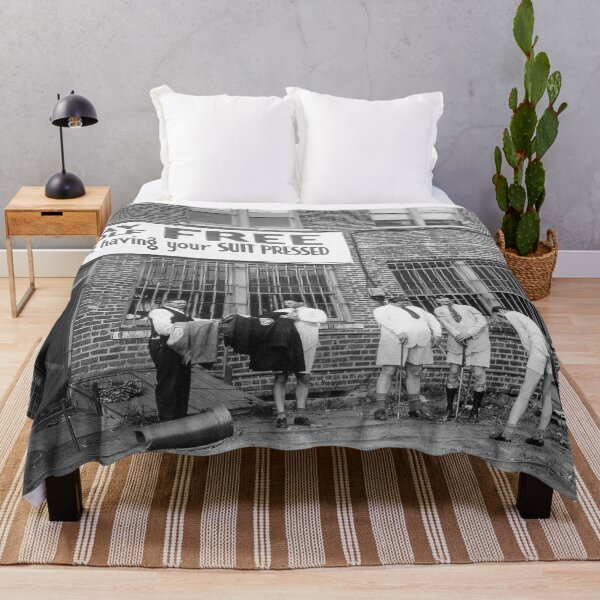 Item preview, Men Playing Golf, Black and White, Funny, Vintage Art designed and sold by modernretro.