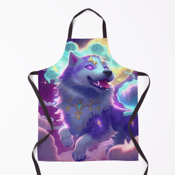 Item preview, Cosmic Doge in the Clouds - Celestial Puppy Art Print designed and sold by Digital Artifacts.