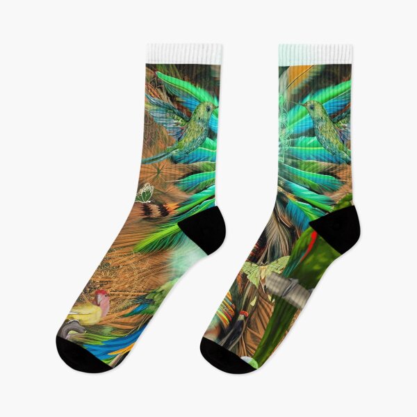 Item preview, Meditating Green Macaw Medicine Men designed and sold by EvolvetoEcology.