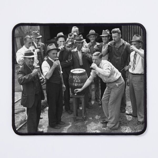 Item preview, End of Prohibition, Vintage Black and White Photo designed and sold by modernretro.