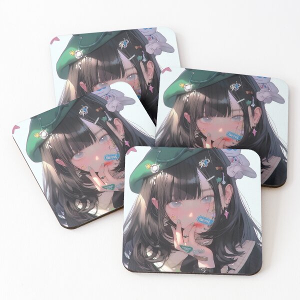 Item preview, Anime Harajuku Girl with Green Hat designed and sold by harajukuai.