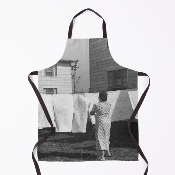 Item preview, Laundry Day, Vintage Black and White Photo designed and sold by modernretro.