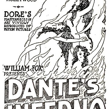 Advertisement for the film Dante's Inferno 1924 - vintage movie