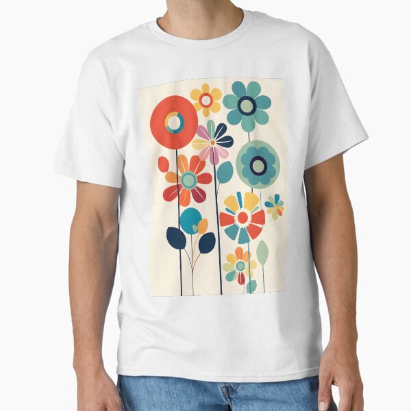 Item preview, Retro Floral | Minimalist | 60's Flowers | Mother's Day designed and sold by StickeryPickery.