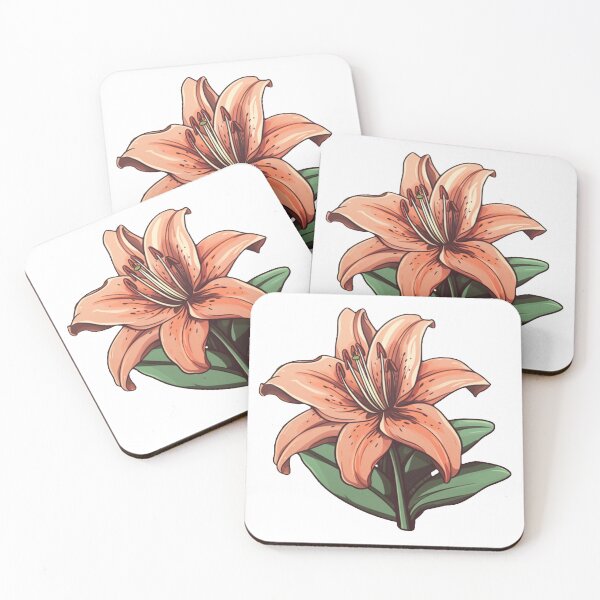 Item preview, Cartoon Orange lily flower designed and sold by Wasabi03.