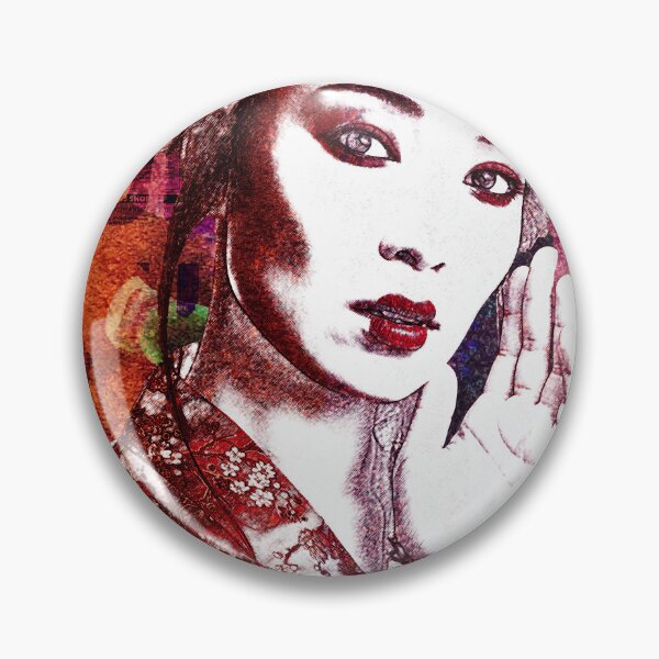 Item preview, Japanese Geisha warrior portrait  designed and sold by Leila8888.