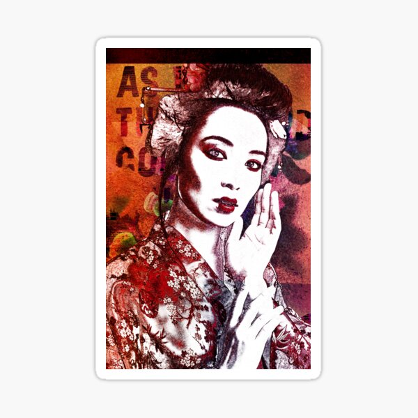 Item preview, Japanese Geisha warrior portrait  designed and sold by Leila8888.